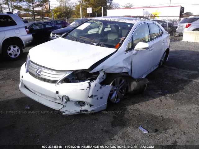 JTHBB1BA5B2043480 - 2011 LEXUS HS 250H WHITE photo 6