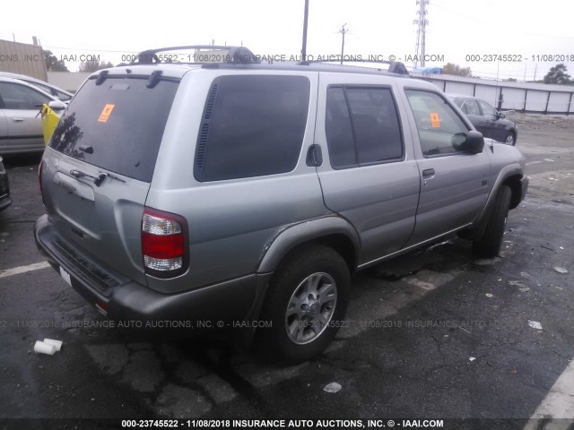 JN8AR07Y1XW380337 - 1999 NISSAN PATHFINDER LE/SE/XE Champagne photo 4