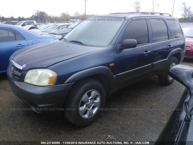 4F2CZ06184KM16679 - 2004 MAZDA TRIBUTE ES Dark Blue photo 2