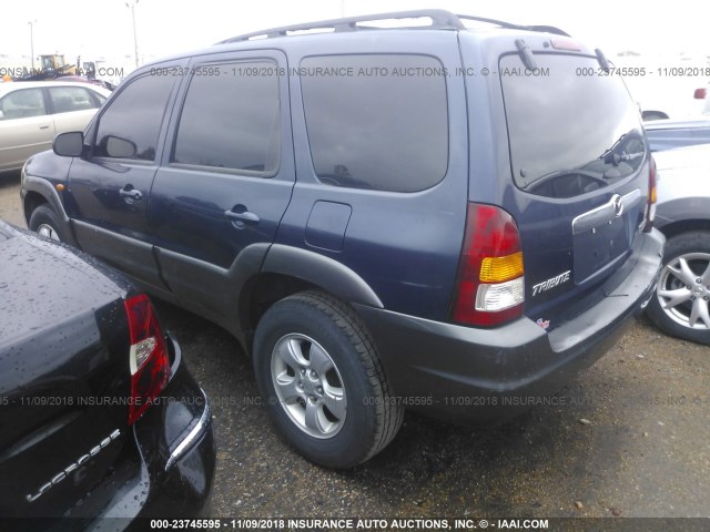 4F2CZ06184KM16679 - 2004 MAZDA TRIBUTE ES Dark Blue photo 3