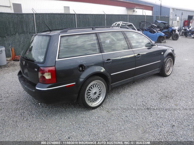 WVWWH63B63E376101 - 2003 VOLKSWAGEN PASSAT GLX GRAY photo 4