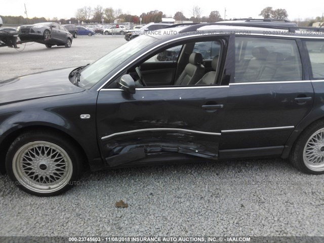 WVWWH63B63E376101 - 2003 VOLKSWAGEN PASSAT GLX GRAY photo 6