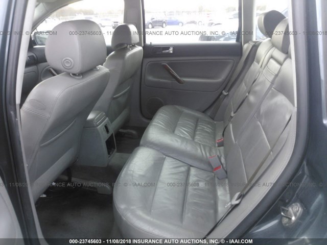 WVWWH63B63E376101 - 2003 VOLKSWAGEN PASSAT GLX GRAY photo 8