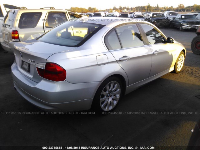 WBAVB33526KR81077 - 2006 BMW 330 I SILVER photo 4