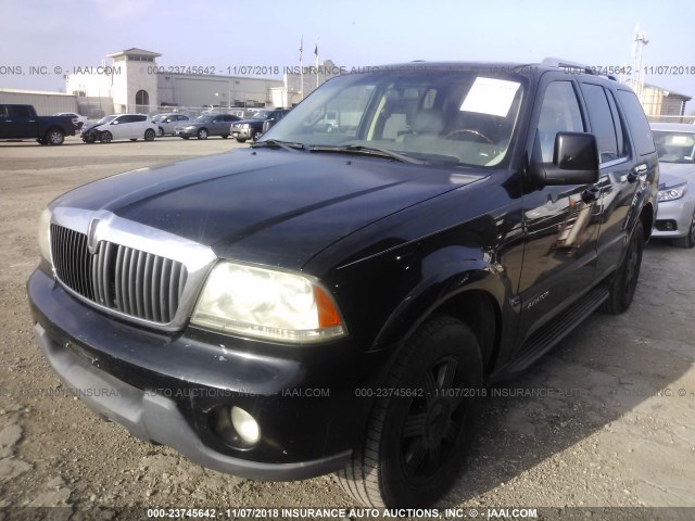 5LMEU68H73ZJ38196 - 2003 LINCOLN AVIATOR 黑色 照片 2
