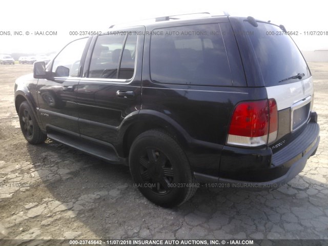 5LMEU68H73ZJ38196 - 2003 LINCOLN AVIATOR 黑色 照片 3