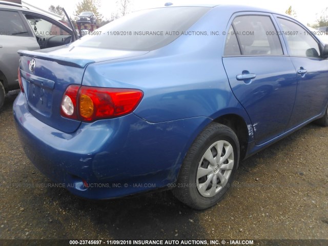 JTDBL40E199033505 - 2009 TOYOTA COROLLA LE/XLE BLUE photo 6
