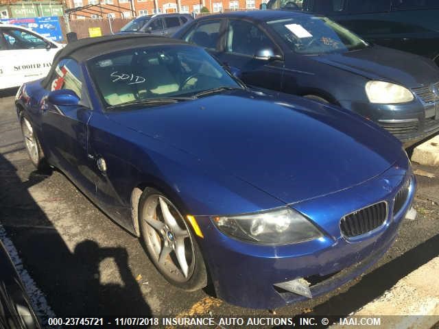 4USBU53566LX01631 - 2006 BMW Z4 3.0SI BLUE photo 1