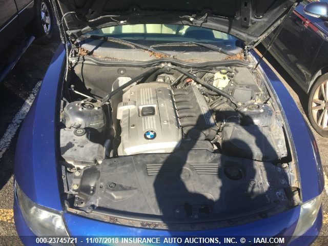 4USBU53566LX01631 - 2006 BMW Z4 3.0SI BLUE photo 10