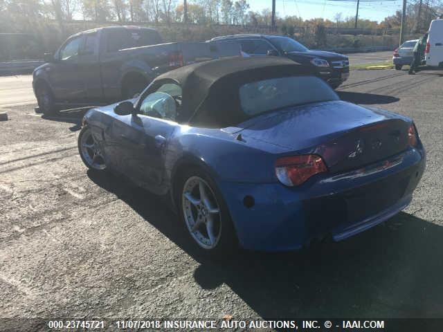 4USBU53566LX01631 - 2006 BMW Z4 3.0SI BLUE photo 3