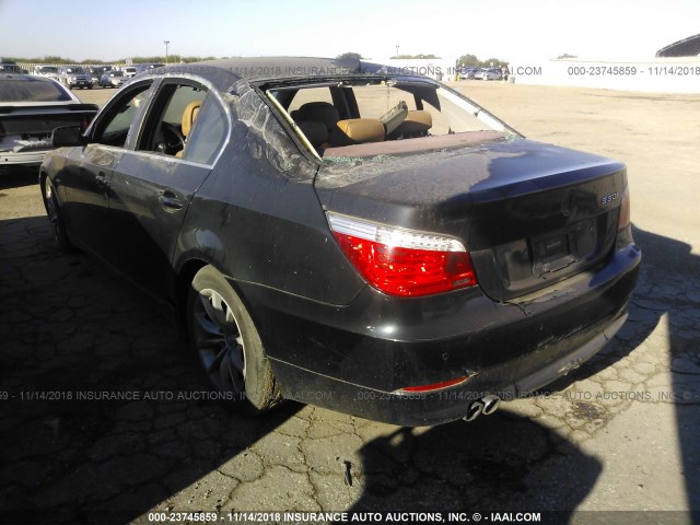 WBANW53598CT51523 - 2008 BMW 550 I BLACK photo 3