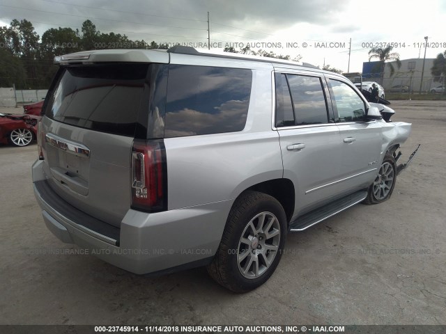 1GKS1CKJ9JR234667 - 2018 GMC YUKON DENALI SILVER photo 4