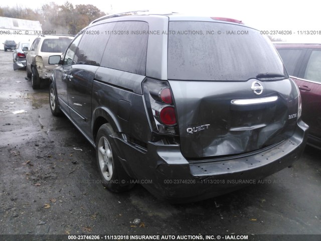 5N1BV28U47N141630 - 2007 NISSAN QUEST S/SE/SL GRAY photo 6