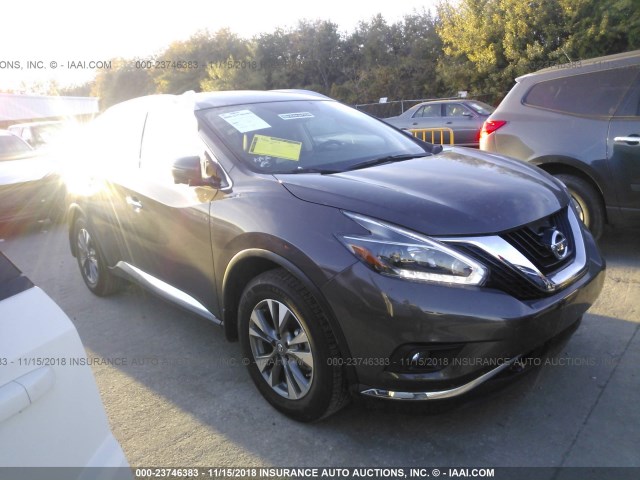 5N1AZ2MGXJN158570 - 2018 NISSAN MURANO S/SL/SV/PLATINUM GRAY photo 1