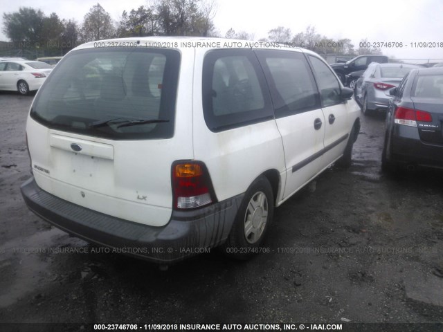 2FMZA50412BB51561 - 2002 FORD WINDSTAR LX WHITE photo 4