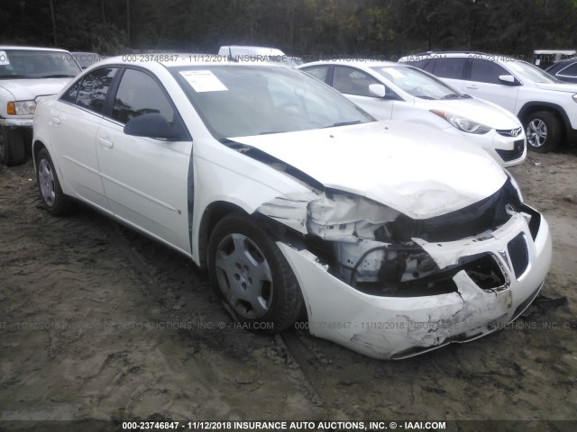 1G2ZF57B884188365 - 2008 PONTIAC G6 VALUE LEADER/BASE WHITE photo 1