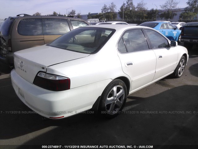 19UUA569X2A016903 - 2002 ACURA 3.2TL TYPE-S WHITE photo 4