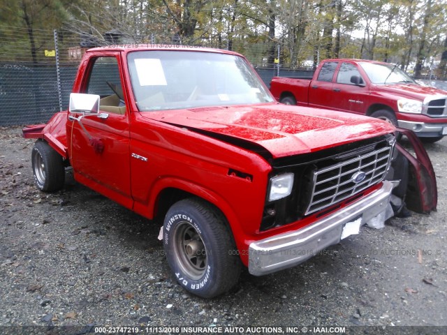 1FTCF10E8BNA48333 - 1981 FORD F100 RED photo 1