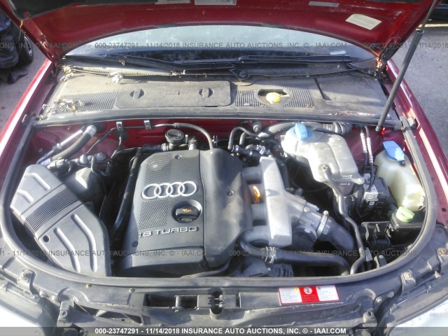 WAUVC68EX3A178834 - 2003 AUDI A4 1.8T AVANT QUATTRO RED photo 10