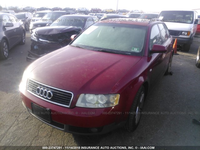 WAUVC68EX3A178834 - 2003 AUDI A4 1.8T AVANT QUATTRO RED photo 2