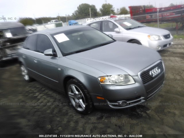 WAUAF78E67A052200 - 2007 AUDI A4 2/TURBO GRAY photo 1