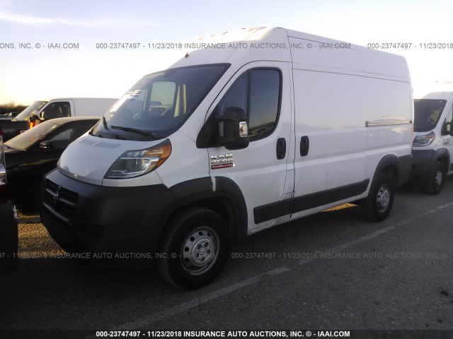 3C6TRVCG0HE513073 - 2017 RAM PROMASTER 2500 2500 HIGH WHITE photo 2