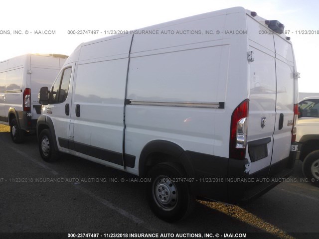 3C6TRVCG0HE513073 - 2017 RAM PROMASTER 2500 2500 HIGH WHITE photo 3