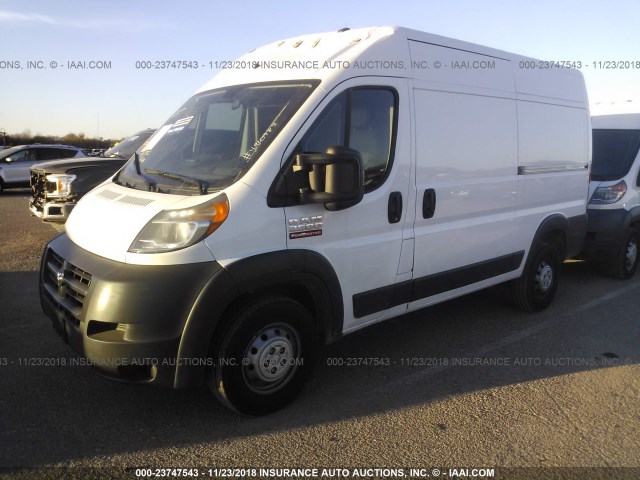 3C6TRVCG3JE132209 - 2018 RAM PROMASTER 2500 2500 HIGH WHITE photo 2