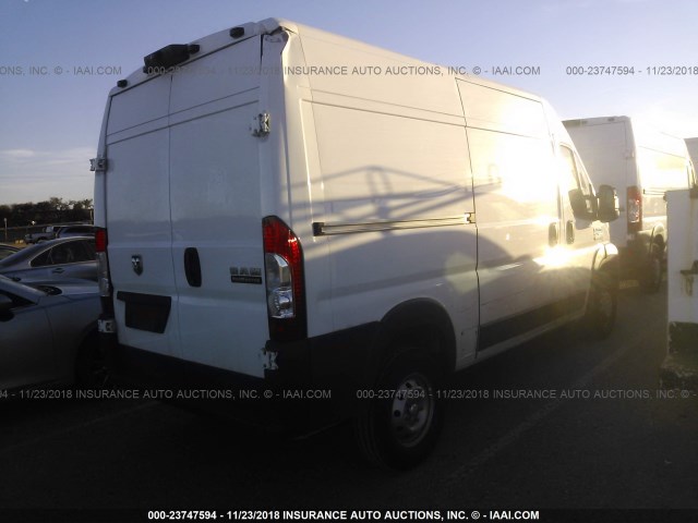 3C6TRVCG3HE511107 - 2017 RAM PROMASTER 2500 2500 HIGH WHITE photo 4