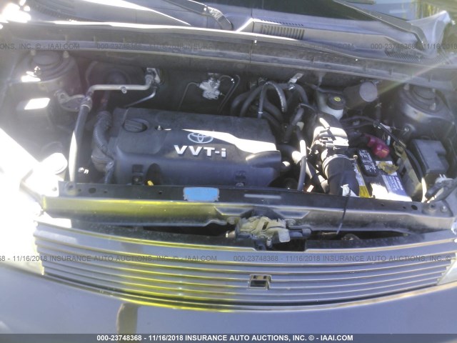 JTLKT324764077455 - 2006 TOYOTA SCION XB Schwarz Foto 10