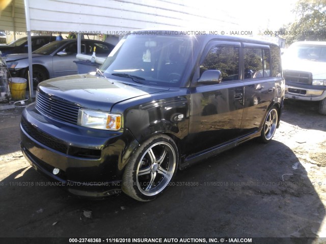 JTLKT324764077455 - 2006 TOYOTA SCION XB Schwarz Foto 2