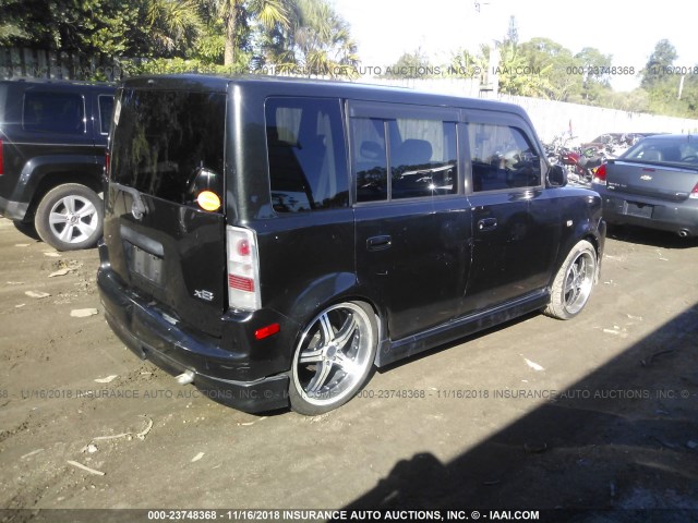 JTLKT324764077455 - 2006 TOYOTA SCION XB Schwarz Foto 4