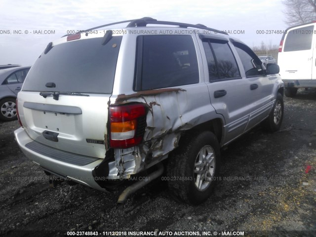 1J4GW48S14C245768 - 2004 JEEP GRAND CHEROKEE LAREDO/COLUMBIA/FREEDOM 银色 照片 4