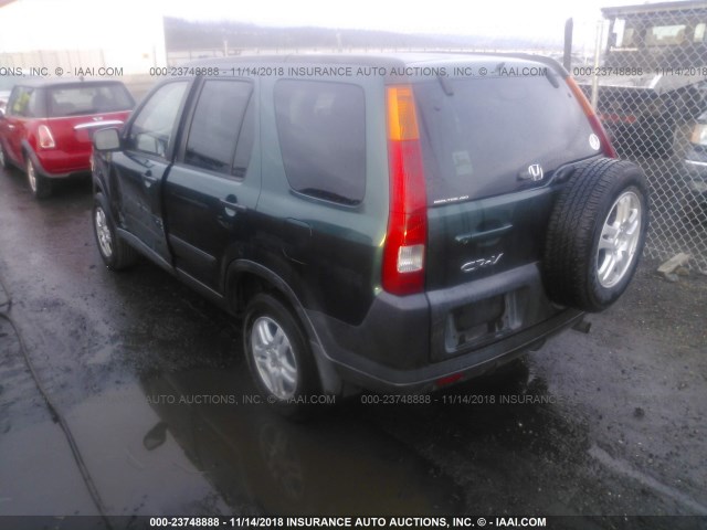 JHLRD78863C014974 - 2003 HONDA CR-V EX GREEN photo 3