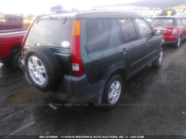 JHLRD78863C014974 - 2003 HONDA CR-V EX GREEN photo 4