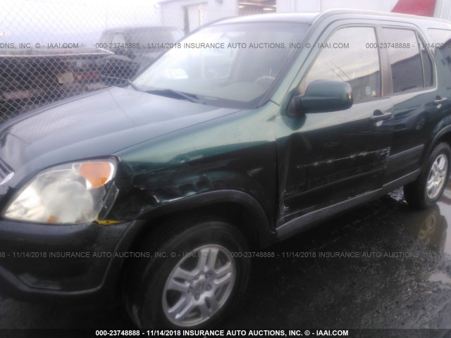 JHLRD78863C014974 - 2003 HONDA CR-V EX GREEN photo 6