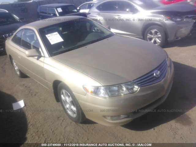 2T1CF22P52C599388 - 2002 TOYOTA CAMRY SOLARA SE/SLE GOLD photo 1