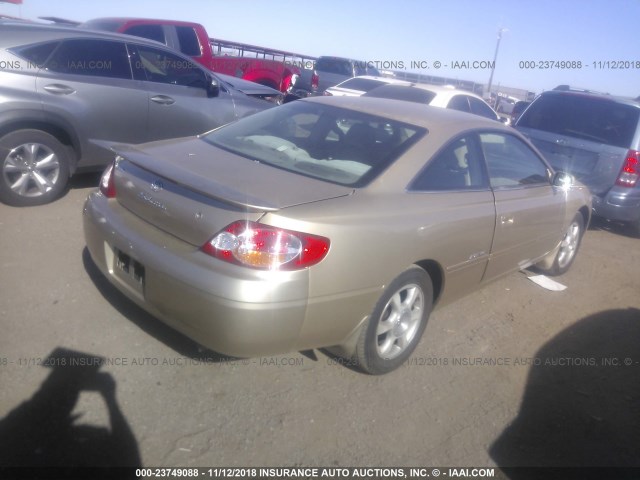 2T1CF22P52C599388 - 2002 TOYOTA CAMRY SOLARA SE/SLE GOLD photo 4