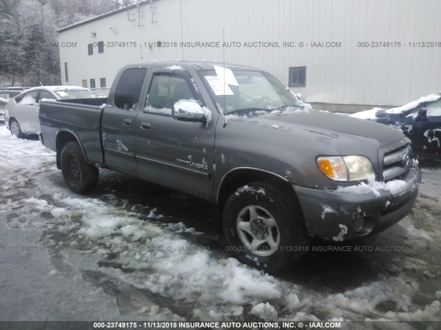 5TBBN44184S434957 - 2004 TOYOTA TUNDRA ACCESS CAB SR5 GRAY photo 1