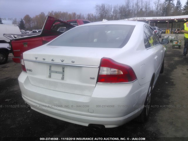 YV1960AS2A1125240 - 2010 VOLVO S80 3.2 WHITE photo 4