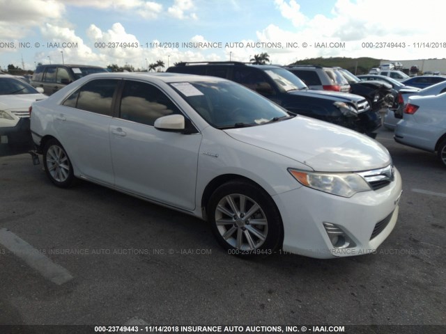 4T1BD1FKXCU004223 - 2012 TOYOTA CAMRY HYBRID/LE/XLE 白色 照片 1