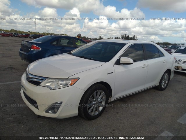 4T1BD1FKXCU004223 - 2012 TOYOTA CAMRY HYBRID/LE/XLE 白色 照片 2