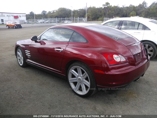 1C3AN69LX4X002023 - 2004 CHRYSLER CROSSFIRE LIMITED RED photo 3