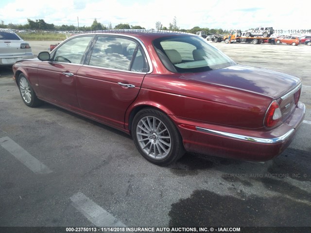 SAJWA79B46SH07849 - 2006 JAGUAR XJ8 L BURGUNDY photo 3