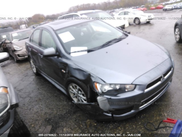 JA32U2FU8DU022103 - 2013 MITSUBISHI LANCER ES/ES SPORT GRAY photo 6