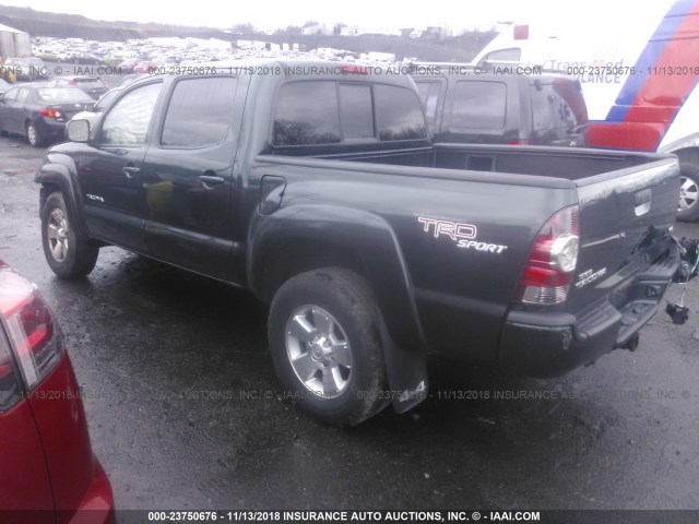 3TMLU4ENXBM065967 - 2011 TOYOTA TACOMA DOUBLE CAB 绿色 照片 3