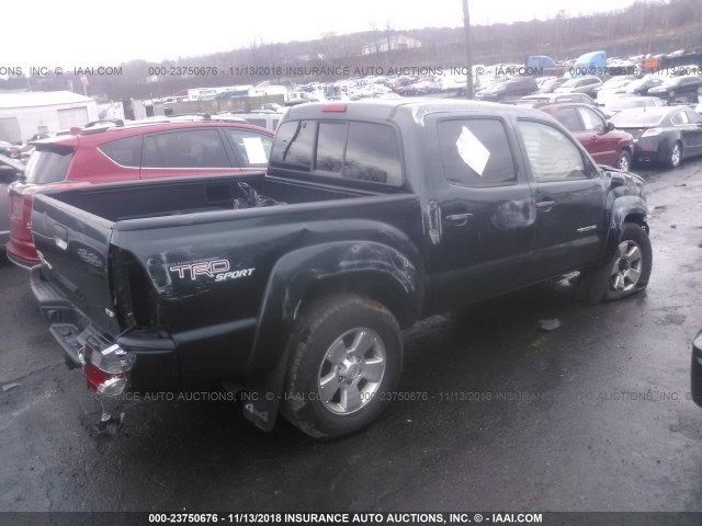 3TMLU4ENXBM065967 - 2011 TOYOTA TACOMA DOUBLE CAB 绿色 照片 4