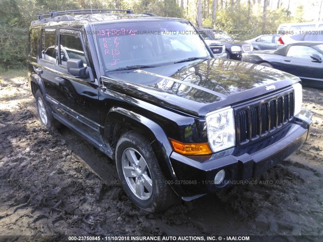 1J8HH48N16C151870 - 2006 JEEP COMMANDER BLACK photo 1