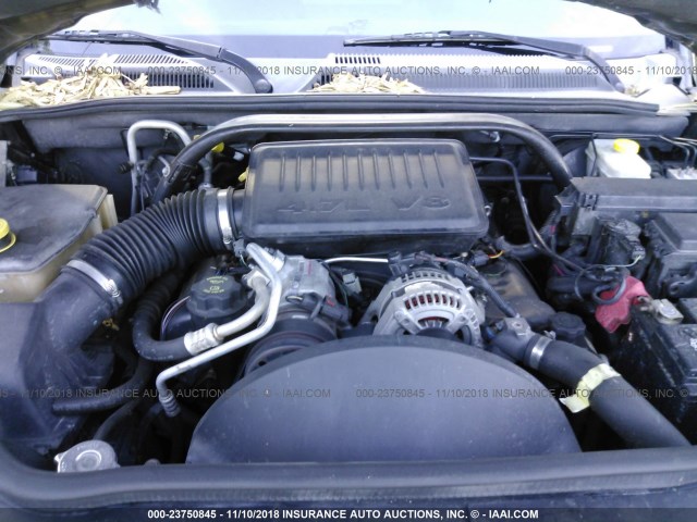 1J8HH48N16C151870 - 2006 JEEP COMMANDER BLACK photo 10