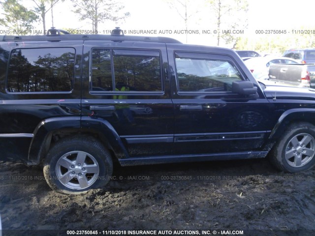 1J8HH48N16C151870 - 2006 JEEP COMMANDER BLACK photo 6
